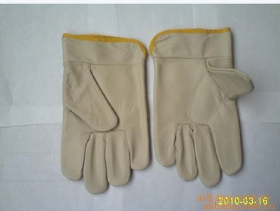 【供應(yīng)上海電焊牛皮手套,勞防用品,牛皮工作手套】價格,廠家,圖片,防護(hù)手套,上海品固勞防用品-
