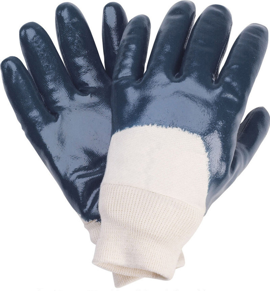 高密市華宏勞保用品廠家批發 120克全浸丁晴手套，絨布內襯安全袖口，專業防護之選